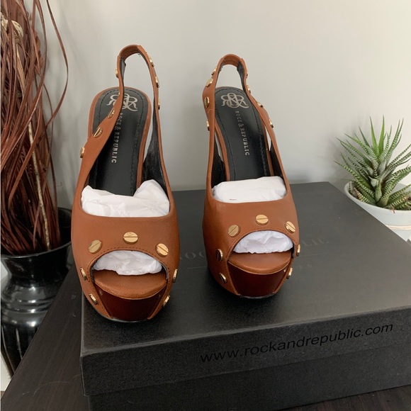 Size 9 Rock & Republic Bette Slingback - Picture 2 of 3